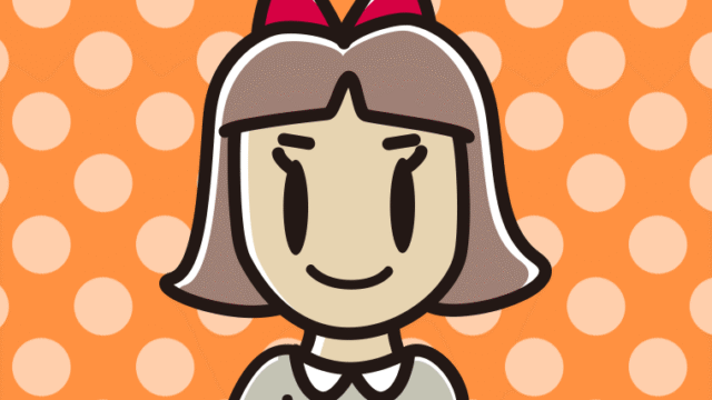 【フリー素材】紅茶を飲む（ティーカップを持つ）小学生女子のイラスト