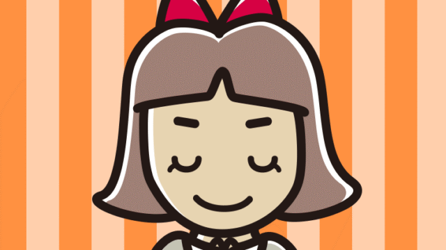 合掌する小学生女子のイラスト【色、背景あり】PNG