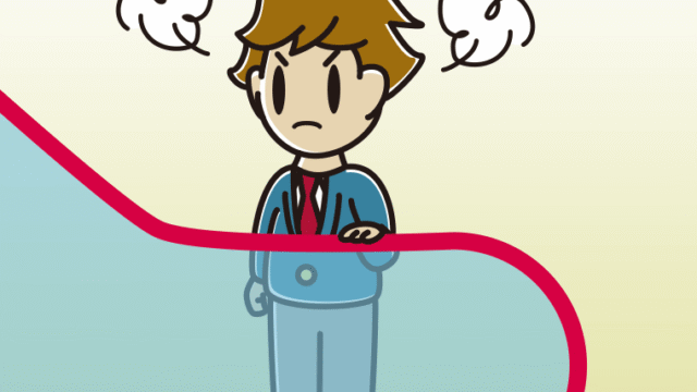 エスカレーターで怒る男子高校生のイラスト【色、背景あり】PNG