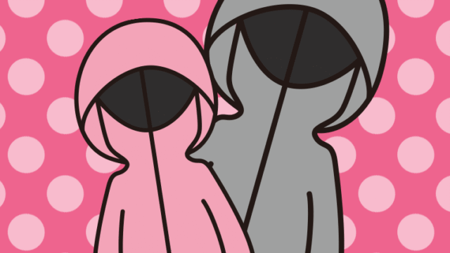 不審者パーカーのイラスト【色、背景あり】PNG