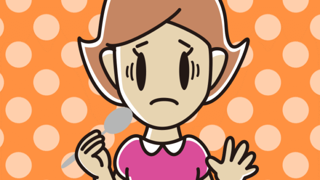 カレーライスで困る女性のイラスト【色、背景あり】PNG