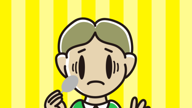 カレーライスで困る小学生男子のイラスト【色、背景あり】PNG