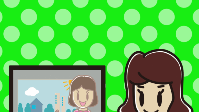 テレビを見ながらスマホを使う女子高校生のイラスト【色、背景あり】PNG