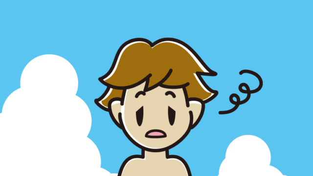 海に入ってぼーっとする男子高校生のイラスト【色、背景あり】PNG