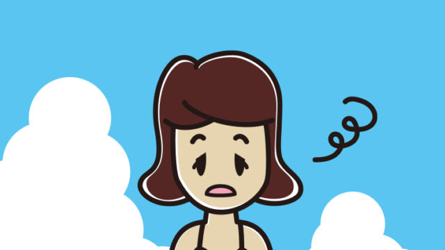 海に入ってぼーっとする女子高校生のイラスト【色、背景あり】PNG