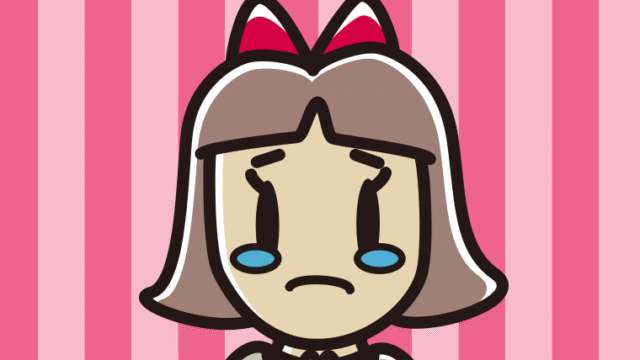 泣きながら合掌する小学生女子のイラスト【色、背景あり】PNG