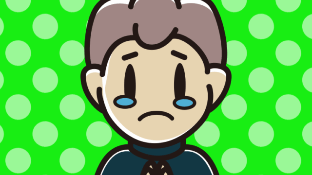 泣きながら合掌する男子中学生のイラスト【色、背景あり】PNG