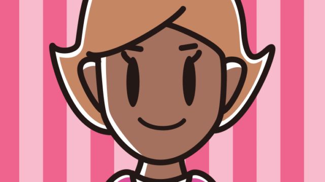 日焼けした女性のイラスト【色、背景あり】PNG