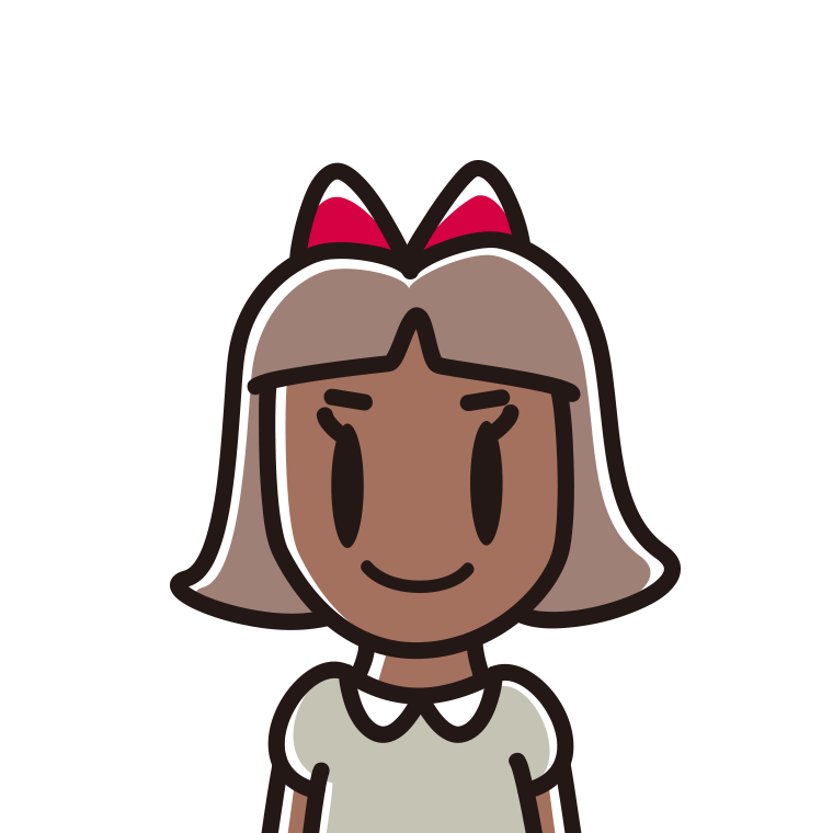 日焼けした小学生女子のイラスト【色あり、背景なし】透過PNG