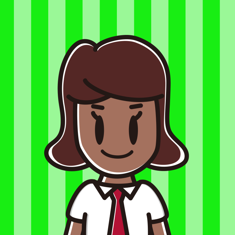 日焼けした女子高校生のイラスト【色、背景あり】PNG