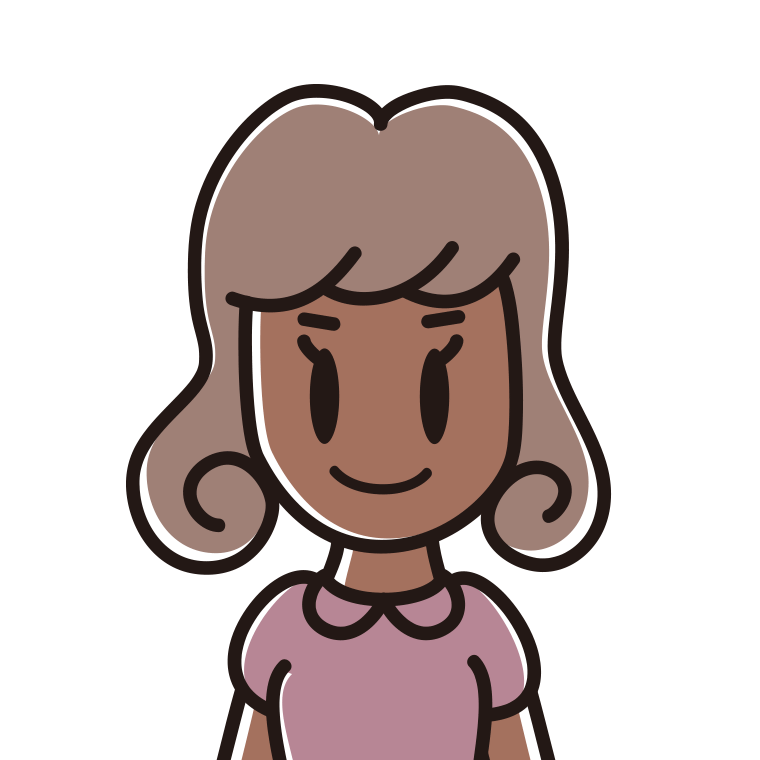 日焼けした女子大学生のイラスト【色あり、背景なし】透過PNG