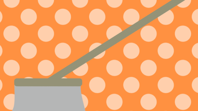 モップのイラスト【色、背景あり】PNG