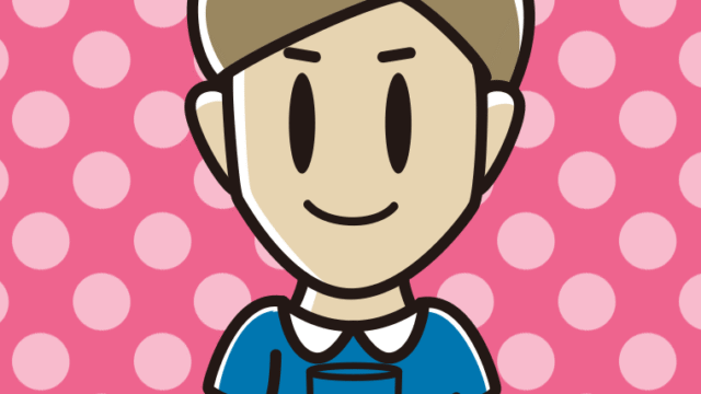 お水を飲む男性のイラスト【色、背景あり】PNG