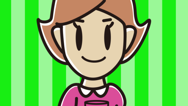 お水を飲む女性のイラスト【色、背景あり】PNG