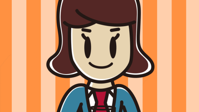 お水を飲む女子高校生のイラスト【色、背景あり】PNG