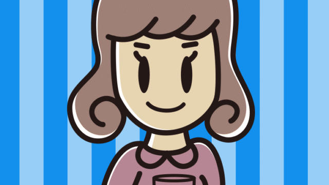 お水を飲む女子大学生のイラスト【色、背景あり】PNG