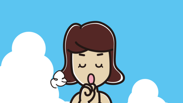 海に入って咳払いする女子高校生のイラスト【色、背景あり】PNG