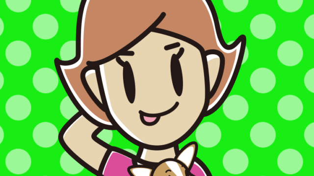 犬を抱いてテヘヘな女性のイラスト【色、背景あり】PNG