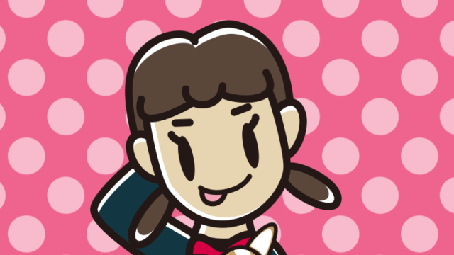 犬を抱いてテヘヘな女子中学生のイラスト【色、背景あり】PNG