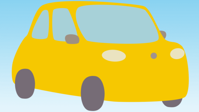 車のイラスト【色、背景あり】PNG