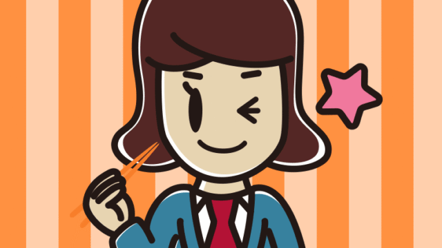 食事中にウインクする女子高校生のイラスト【色、背景あり】PNG