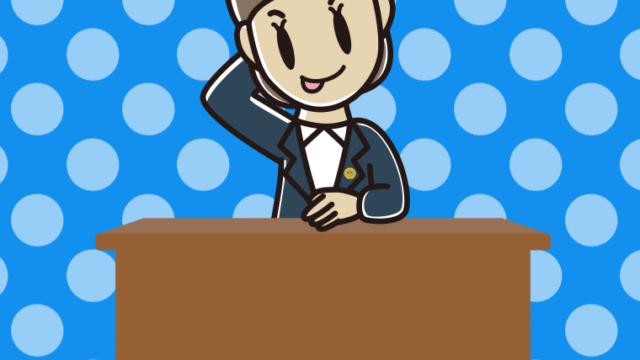 テヘヘな女性弁護士のイラスト【色、背景あり】PNG