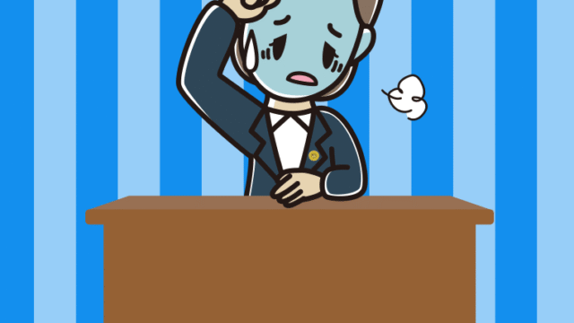 具合が悪い女性弁護士のイラスト【色、背景あり】PNG