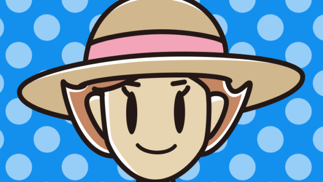 麦わら帽子をかぶる女性のイラスト【色、背景あり】PNG