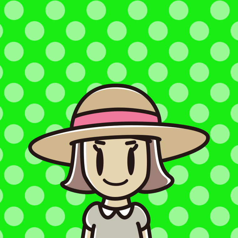 麦わら帽子をかぶる小学生女子のイラスト【色、背景あり】PNG