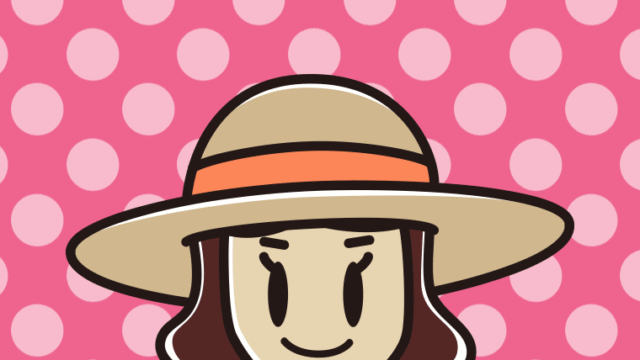 麦わら帽子をかぶる女子高校生のイラスト【色、背景あり】PNG