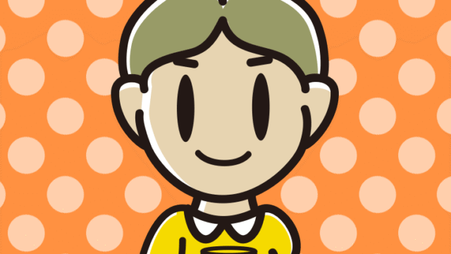 青汁を飲む小学生男子のイラスト【色、背景あり】PNG