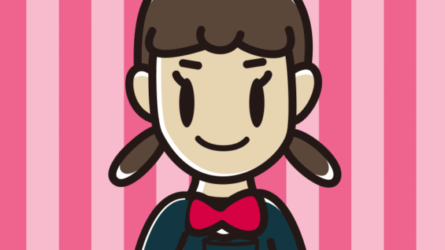 青汁を飲む女子中学生のイラスト【色、背景あり】PNG