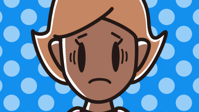 日焼けで困る女性のイラスト【色、背景あり】PNG