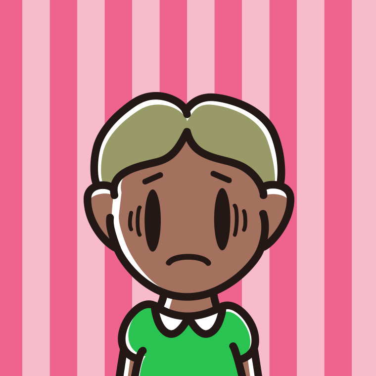 日焼けで困る小学生男子のイラスト【色、背景あり】PNG