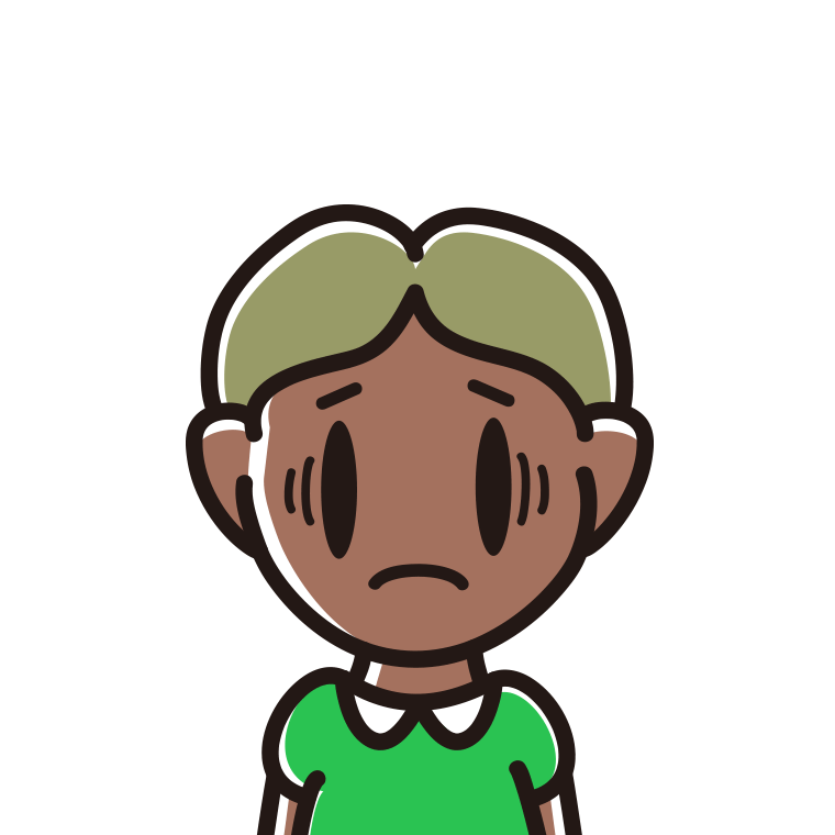 日焼けで困る小学生男子のイラスト【色あり、背景なし】透過PNG