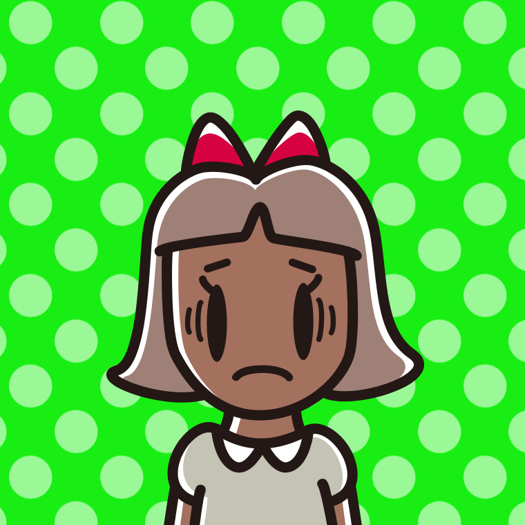 日焼けで困る小学生女子のイラスト【色、背景あり】PNG