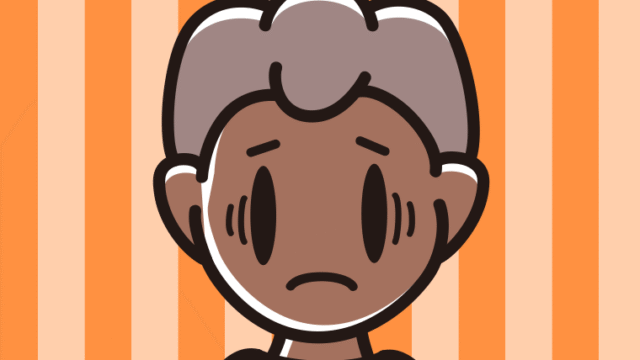 日焼けで困る男子中学生のイラスト【色、背景あり】PNG