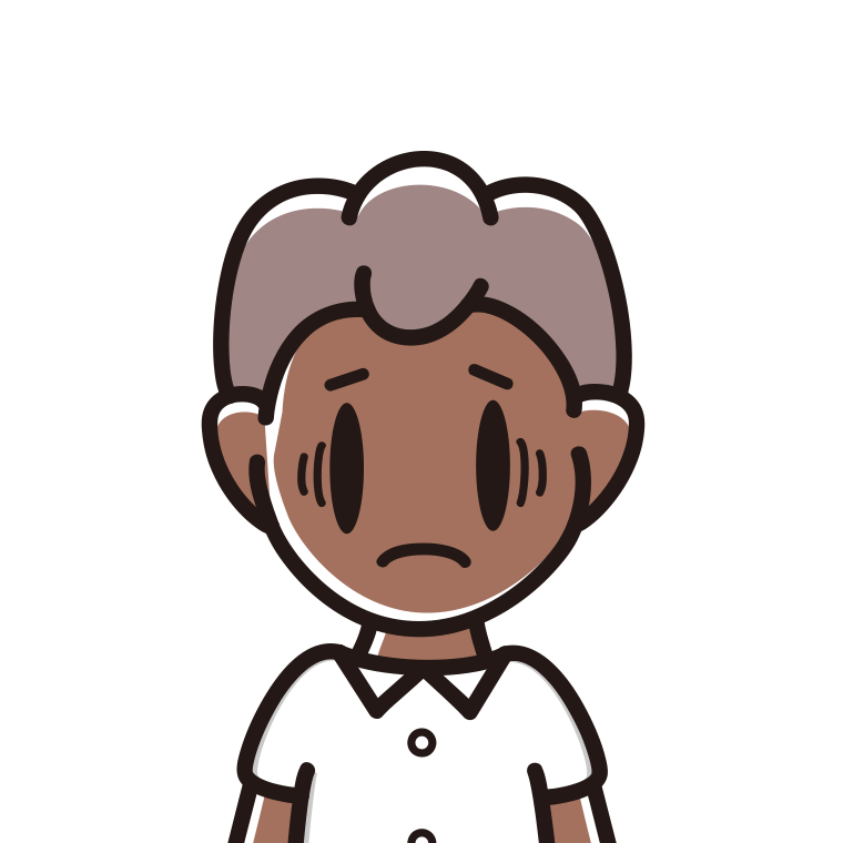 日焼けで困る男子中学生のイラスト【色あり、背景なし】透過PNG