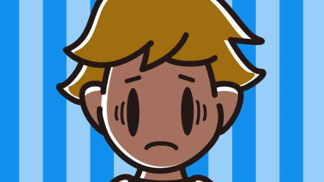 日焼けで困る男子高校生のイラスト【色、背景あり】PNG