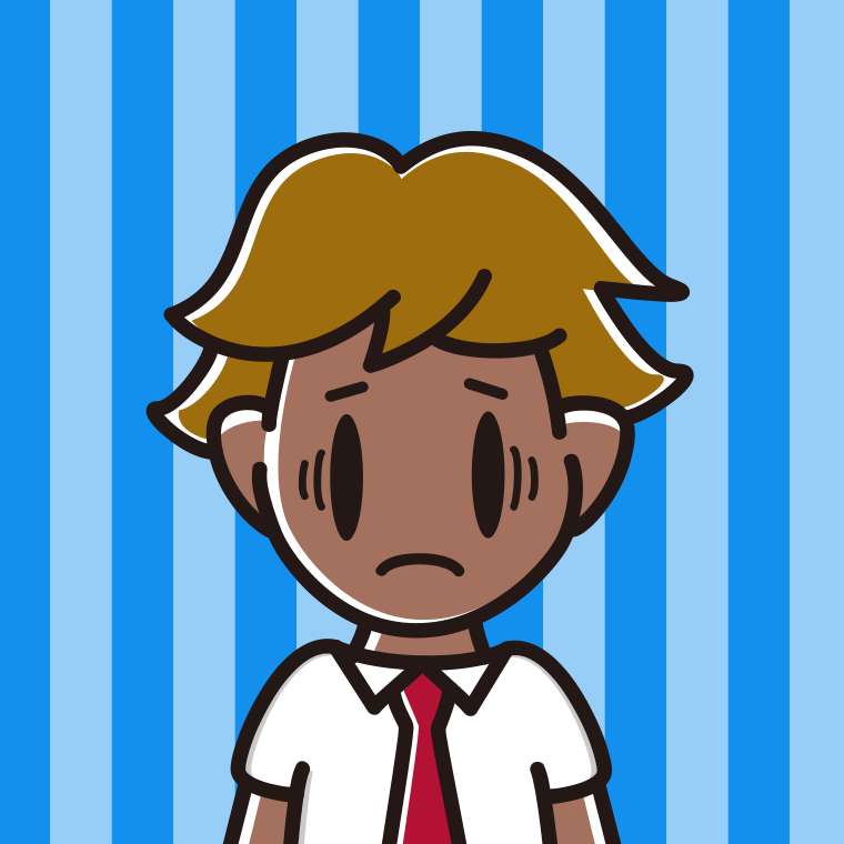 日焼けで困る男子高校生のイラスト【色、背景あり】PNG