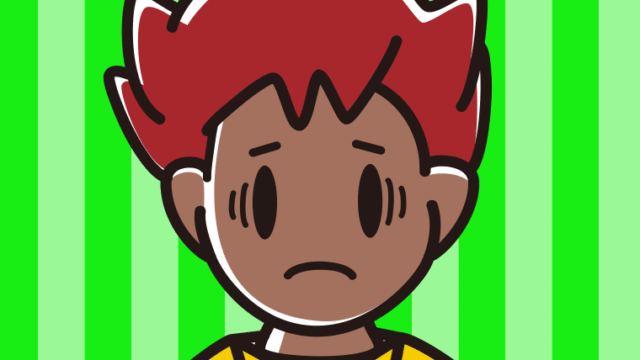 日焼けで困る男子大学生のイラスト【色、背景あり】PNG