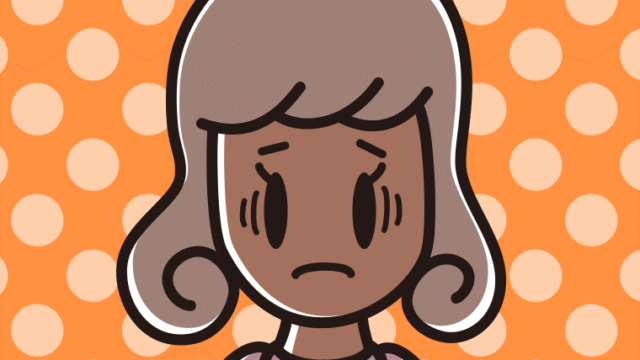 日焼けで困る女子大学生のイラスト【色、背景あり】PNG