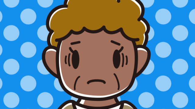 日焼けで困るおばさんのイラスト【色、背景あり】PNG