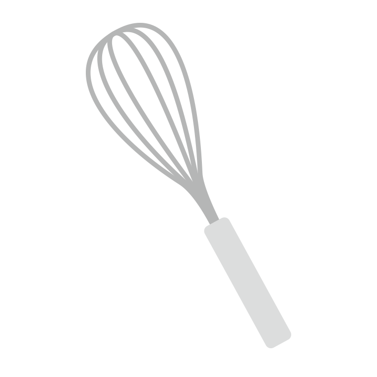 泡立て器のイラスト【色あり、背景なし】透過PNG