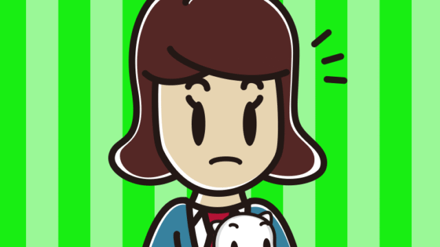 猫を抱いて何かに気付く女子高校生のイラスト【色、背景あり】PNG