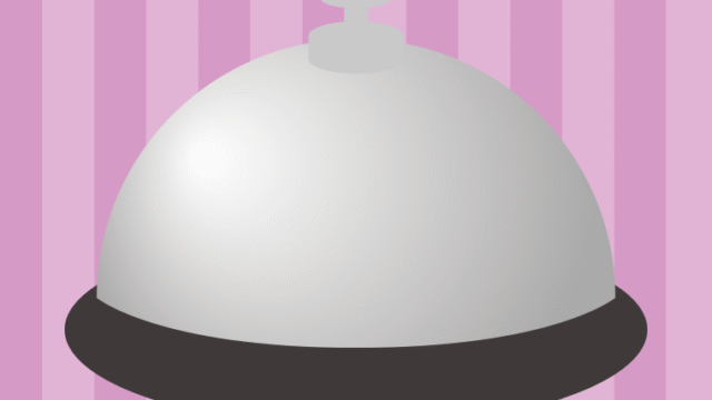 卓上ベルのイラスト【色、背景あり】PNG