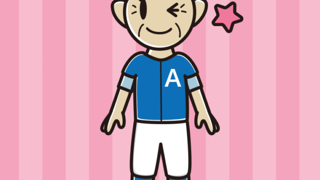 ウインクする野球のユニフォーム姿のおばあさんのイラスト【色、背景あり】PNG