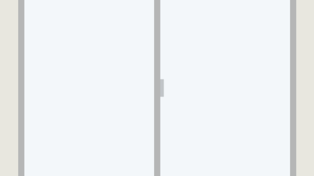 窓のイラスト【色、背景あり】PNG