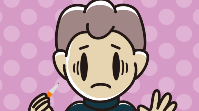 シャープペンを持って困る男子中学生のイラスト【色、背景あり】PNG