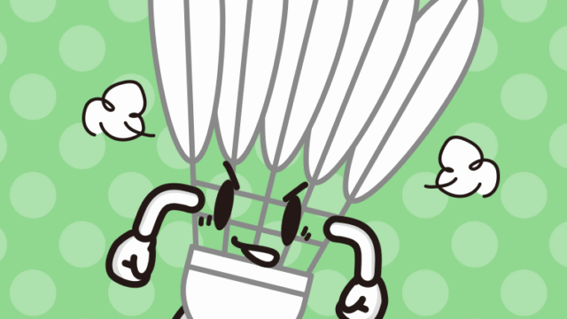 怒るバドミントンシャトルちゃんのイラスト【色、背景あり】PNG